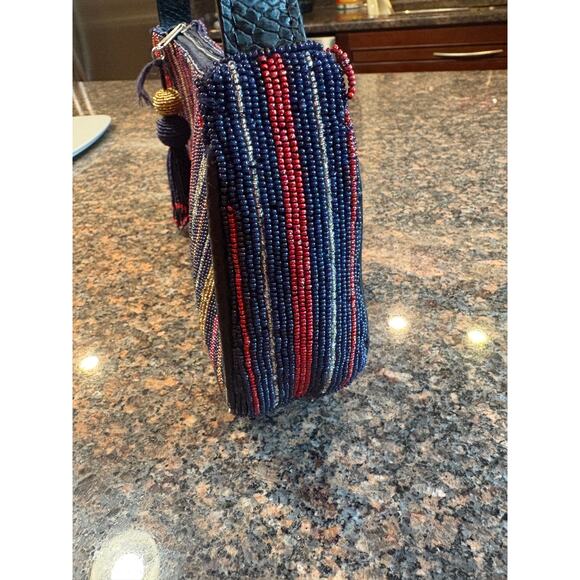 Roller Rabbit Navy Beaded Purse - Picture 4 of 14